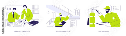 Business inspections abstract concept vector illustrations. © Visual Generation