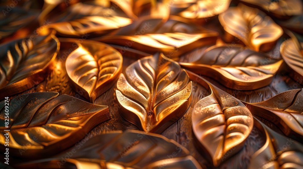 Design a super elaborate leaf cut pattern for a company's promotional brochure Design a super elaborate leaf cut pattern for a company's promotional brochure