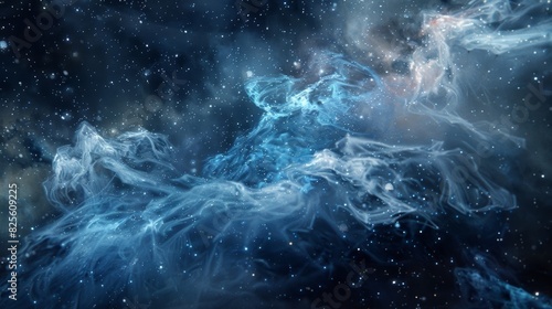 Ghostly echoes of particles that were once there now disappeared into the void.