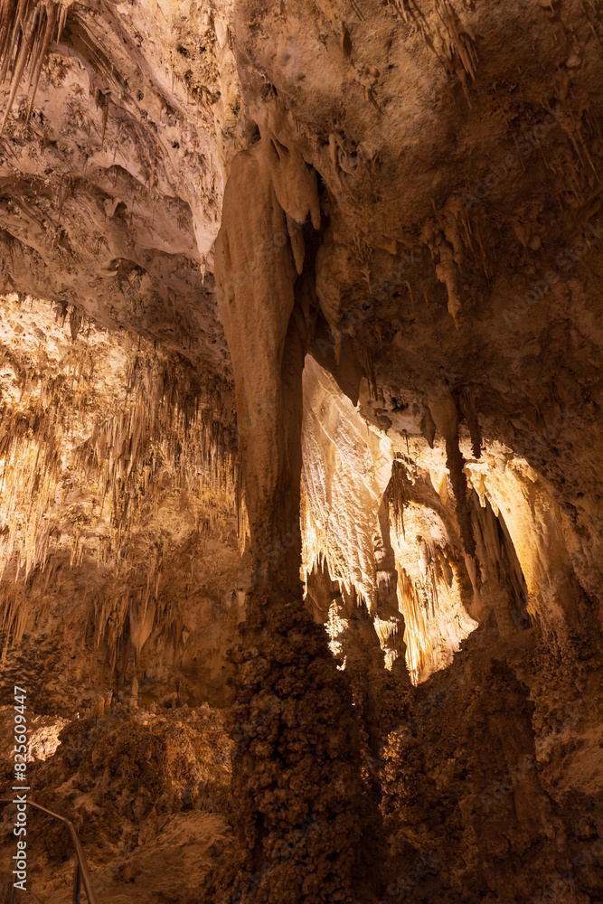 Fototapeta premium Rock formations in Carlsbad Caverns National Park, New Mexico