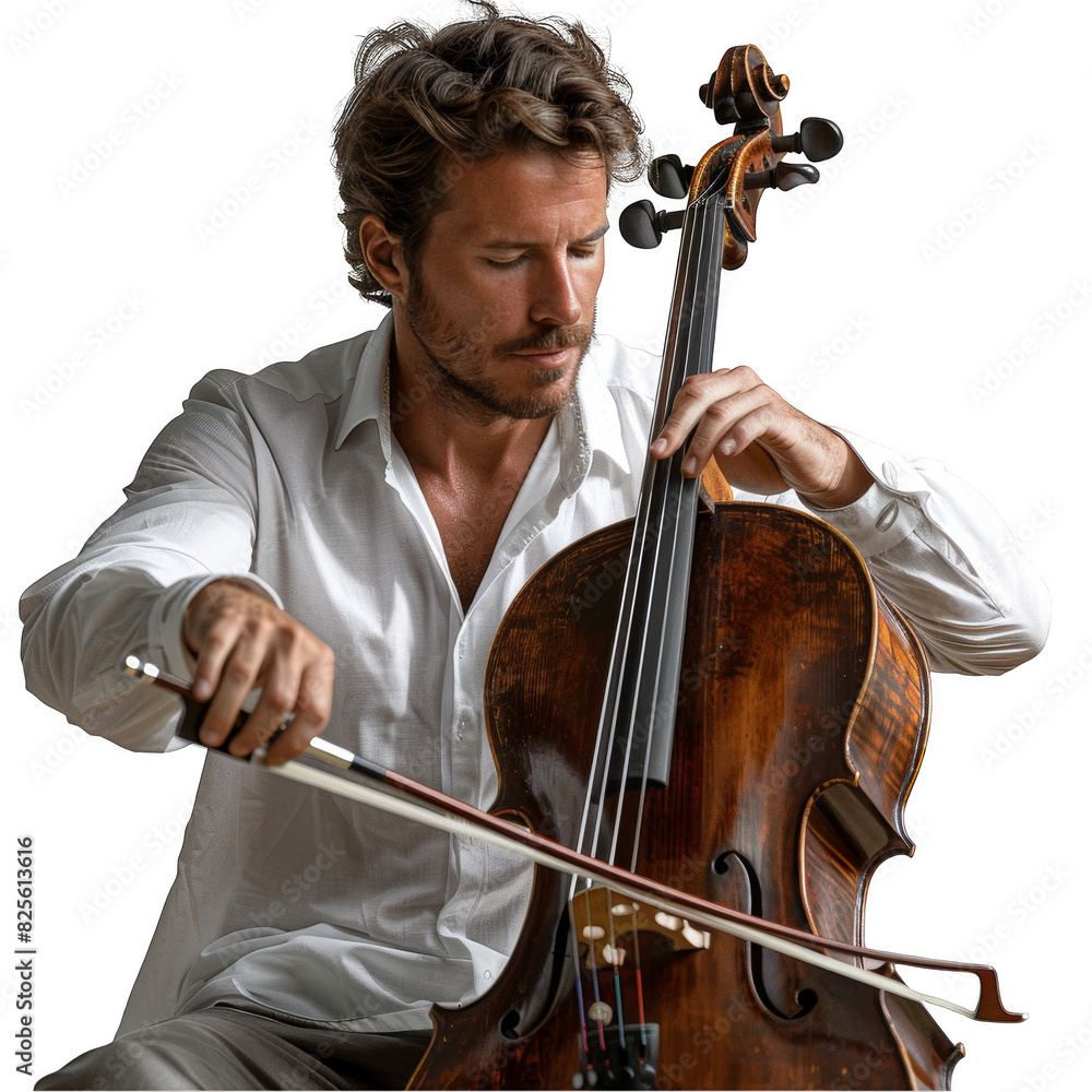 a man playing a cello against a white background, transparent background png a man playing a cello against a white background, transparent background png