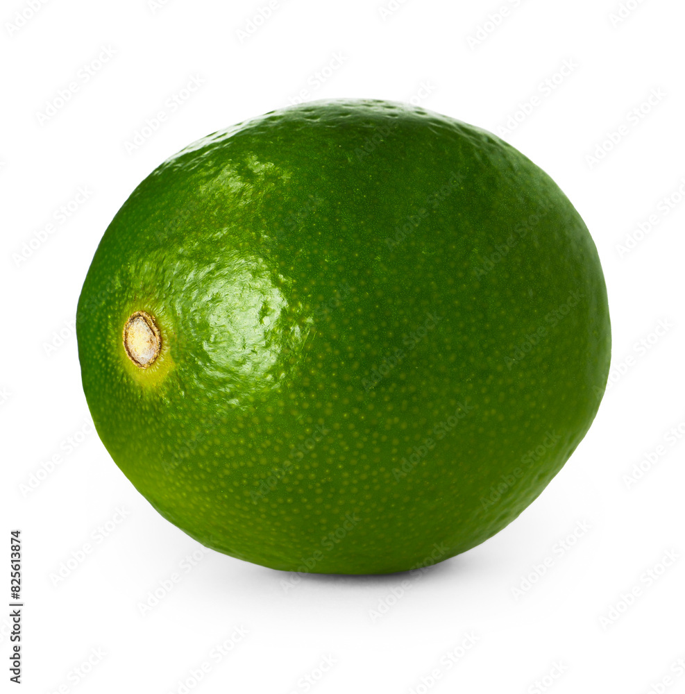 Fresh green ripe lime isolated on white Fresh green ripe lime isolated on white