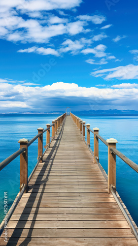 Ocean Views  Blue sky  Symmetry