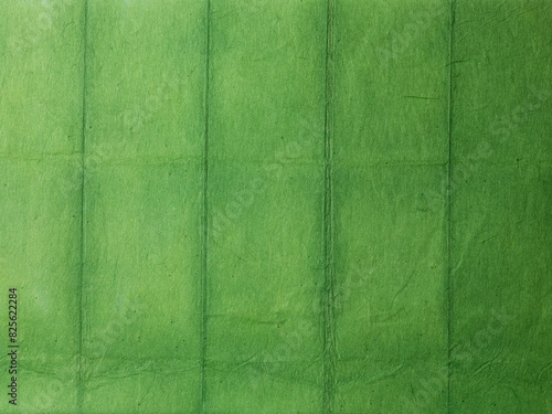 和紙　タイダイ　板締め 　緑