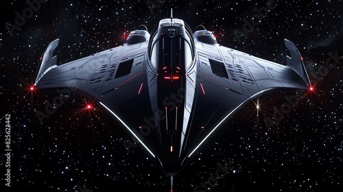 Frontal view of a sleek