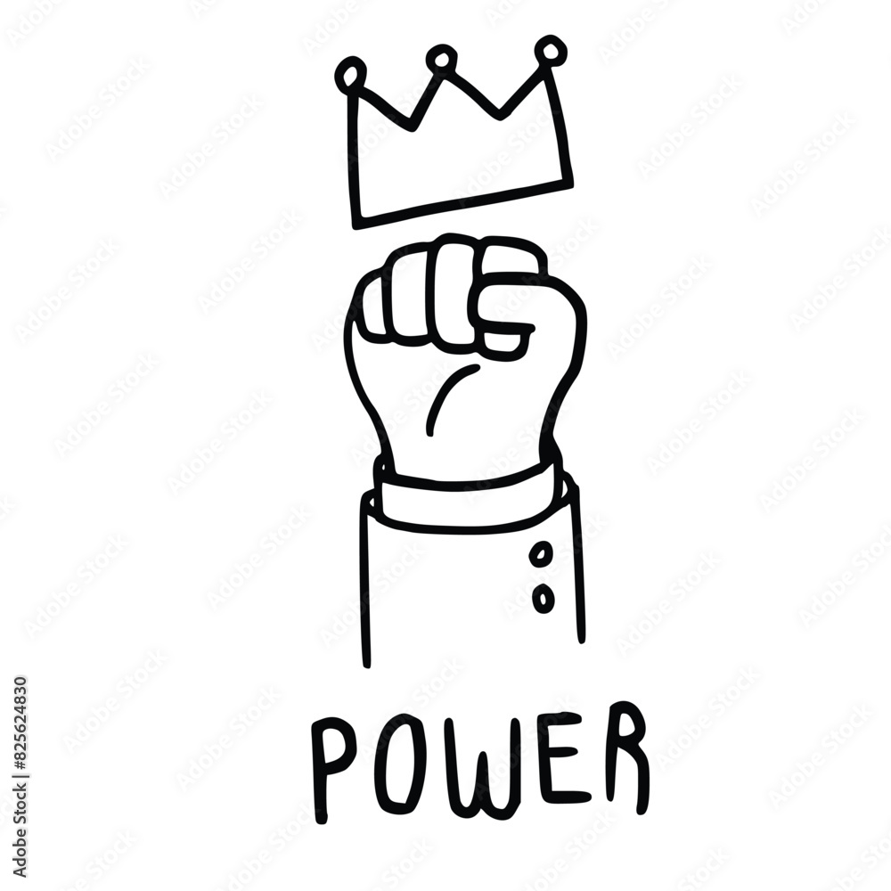 power doodle decorative hand power doodle decorative hand