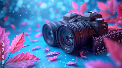 
world photography day social media post template design for world photography day. illustration of a hand holding a camera poster and banner 
