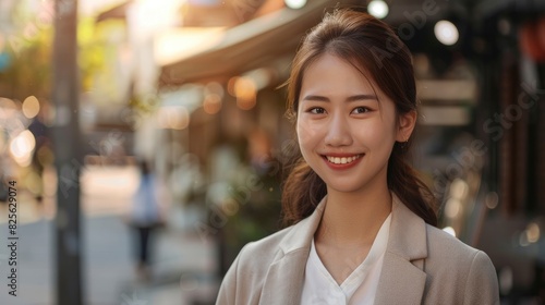 Share In The Joy Of A Smiling Young Asian Businesswoman Standing, Her Positivity Shining Through, High Quality Free Download Share In The Joy Of A Smiling Young Asian Businesswoman Standing, Her Positivity Shining Through, High Quality - GFXLoad