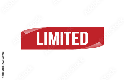 Red banner limited on white background.