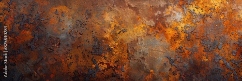 Brown Metal Texture. Rusty Corten Steel Surface with Grunge Texture and Copy Space