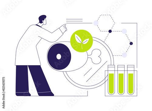 Plant-based meat abstract concept vector illustration.