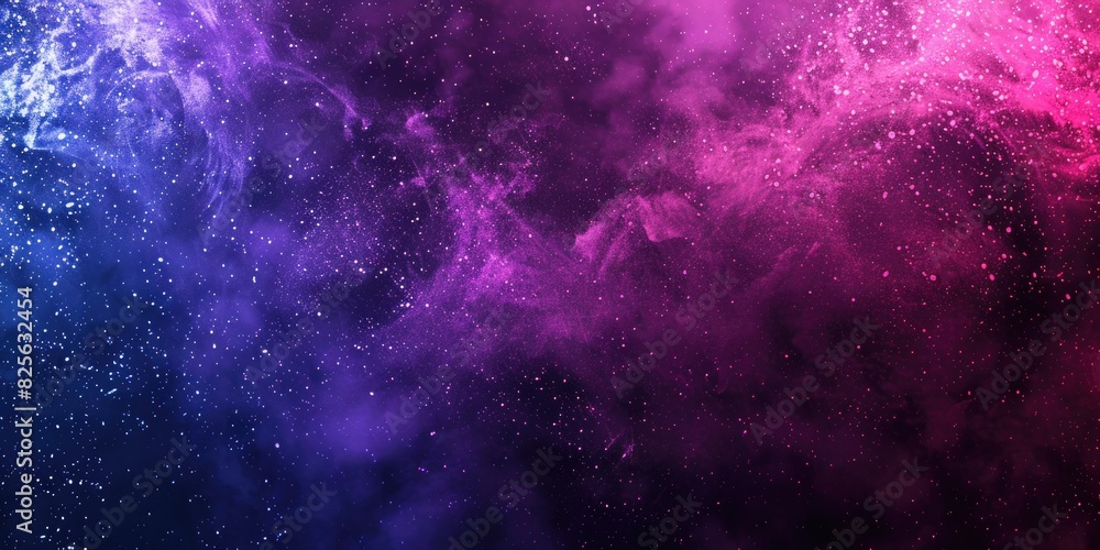 Fototapeta premium White Black Purple. Vibrant Purple and Pink Gradient on Dark Background with Abstract Design