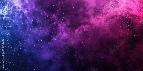 White Black Purple. Vibrant Purple and Pink Gradient on Dark Background with Abstract Design © Serhii