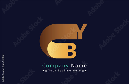 Unique by letter logo Icon vector template.