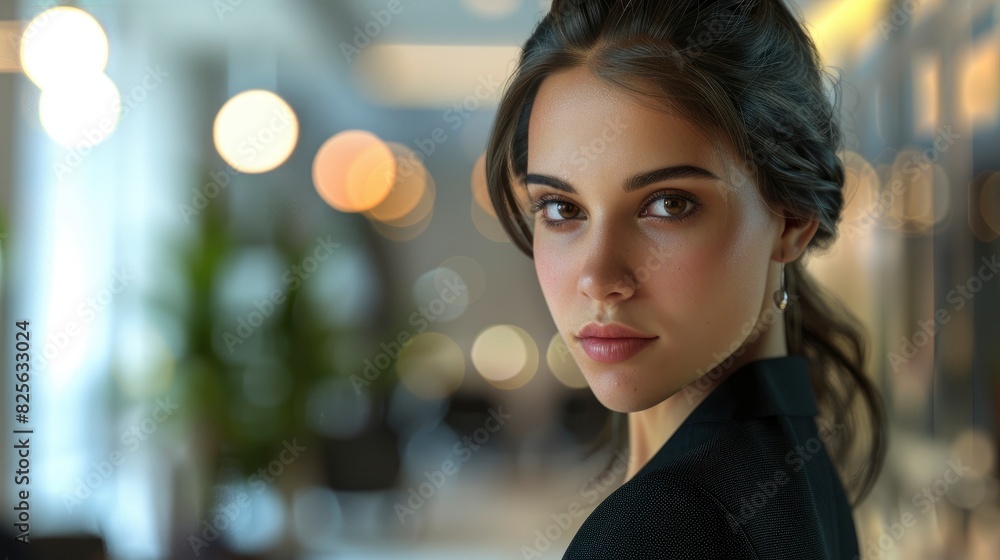 A Ready Businesswoman Poses For Success, Emphasizing Determination And Ambition, High Quality A Ready Businesswoman Poses For Success, Emphasizing Determination And Ambition, High Quality