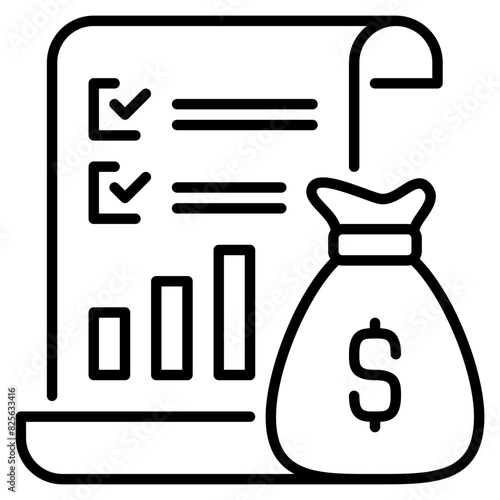 stock list icon illustration
