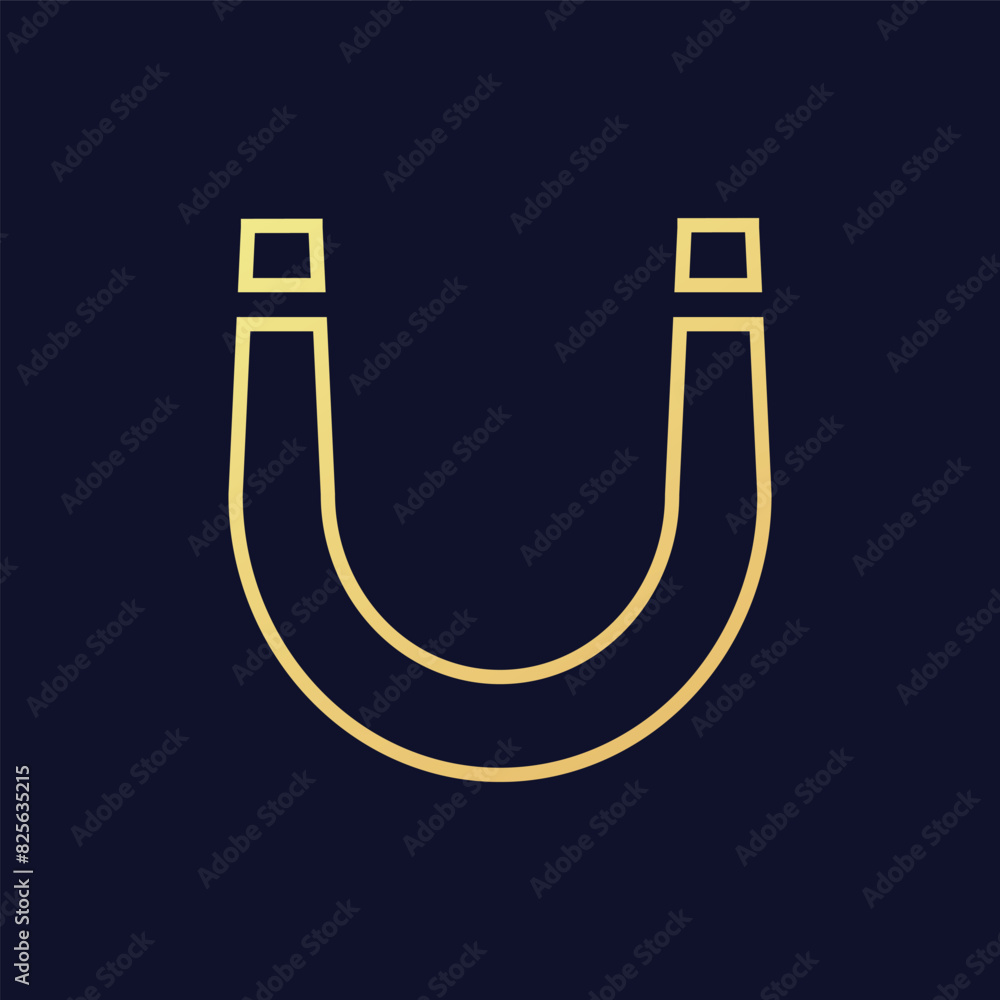 Flat magnet icon symbol vector Illustration. Flat magnet icon symbol vector Illustration.