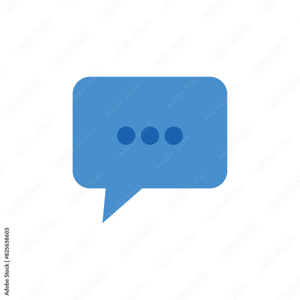 Message icon in trendy flat design. Message icon in trendy flat design.