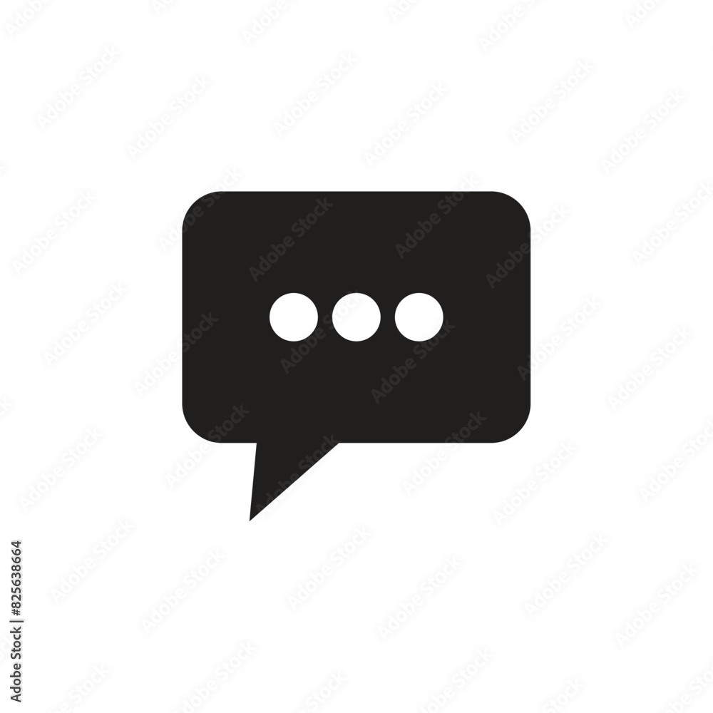 Flat message icon symbol vector Illustration. Flat message icon symbol vector Illustration.