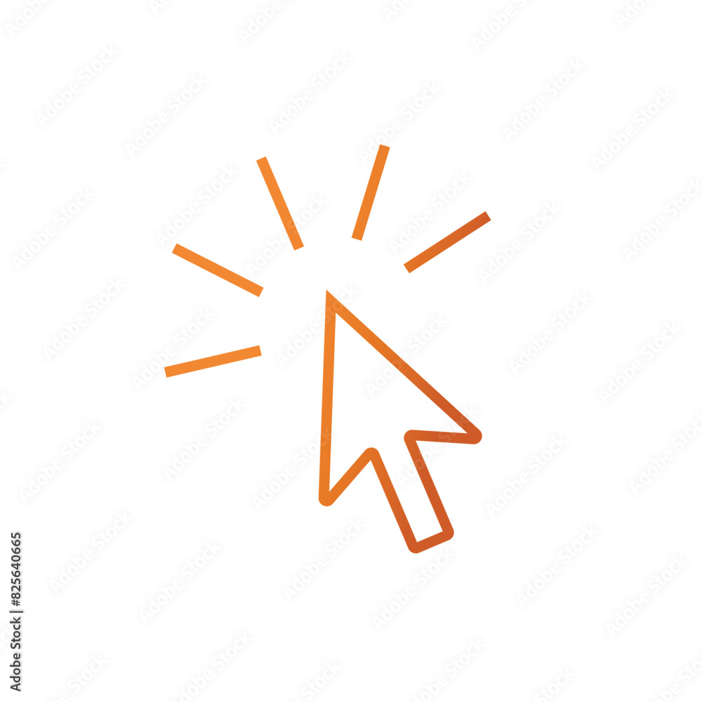 Computer mouse icon in trendy flat design Computer mouse icon in trendy flat design