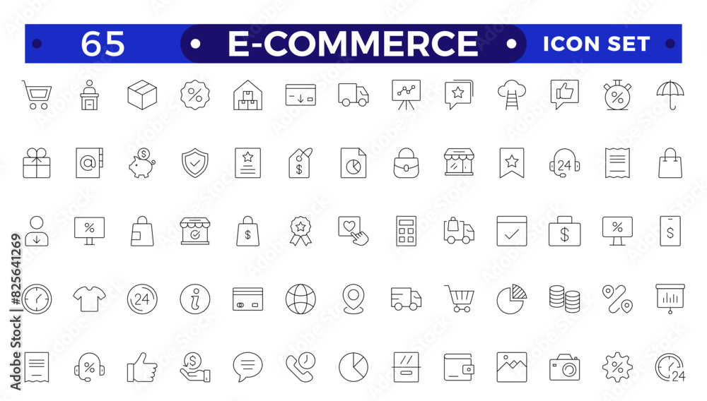 E-commerce outline icon set. Online shopping and delivery elements. E-Commerce set of in-line style. for mobile apps. Business, shop, digital marketing, bank card, gifts, sale, delivery,money,discount E-commerce outline icon set. Online shopping and delivery elements. E-Commerce set of in-line style. for mobile apps. Business, shop, digital marketing, bank card, gifts, sale, delivery,money,discount