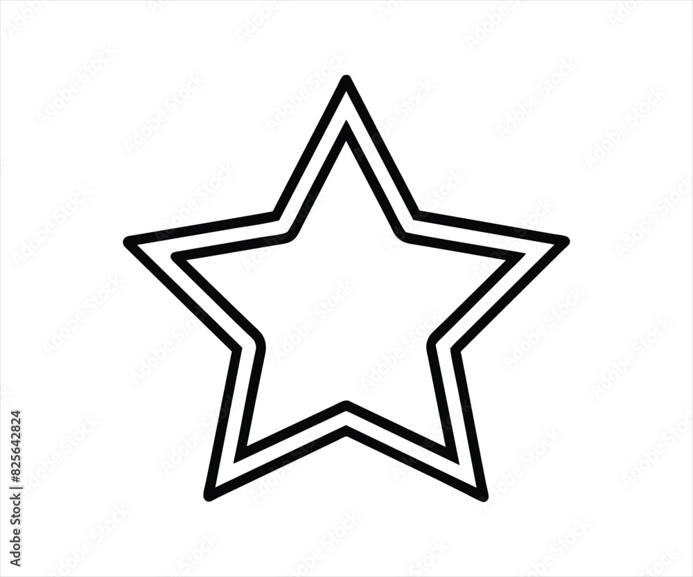 star icon. editable stroke outline icons set. vector illustration. star icon. editable stroke outline icons set. vector illustration.