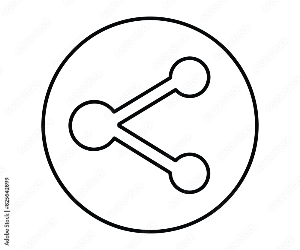 share vector icon. editable stroke outline icons set. vector illustration. share vector icon. editable stroke outline icons set. vector illustration.