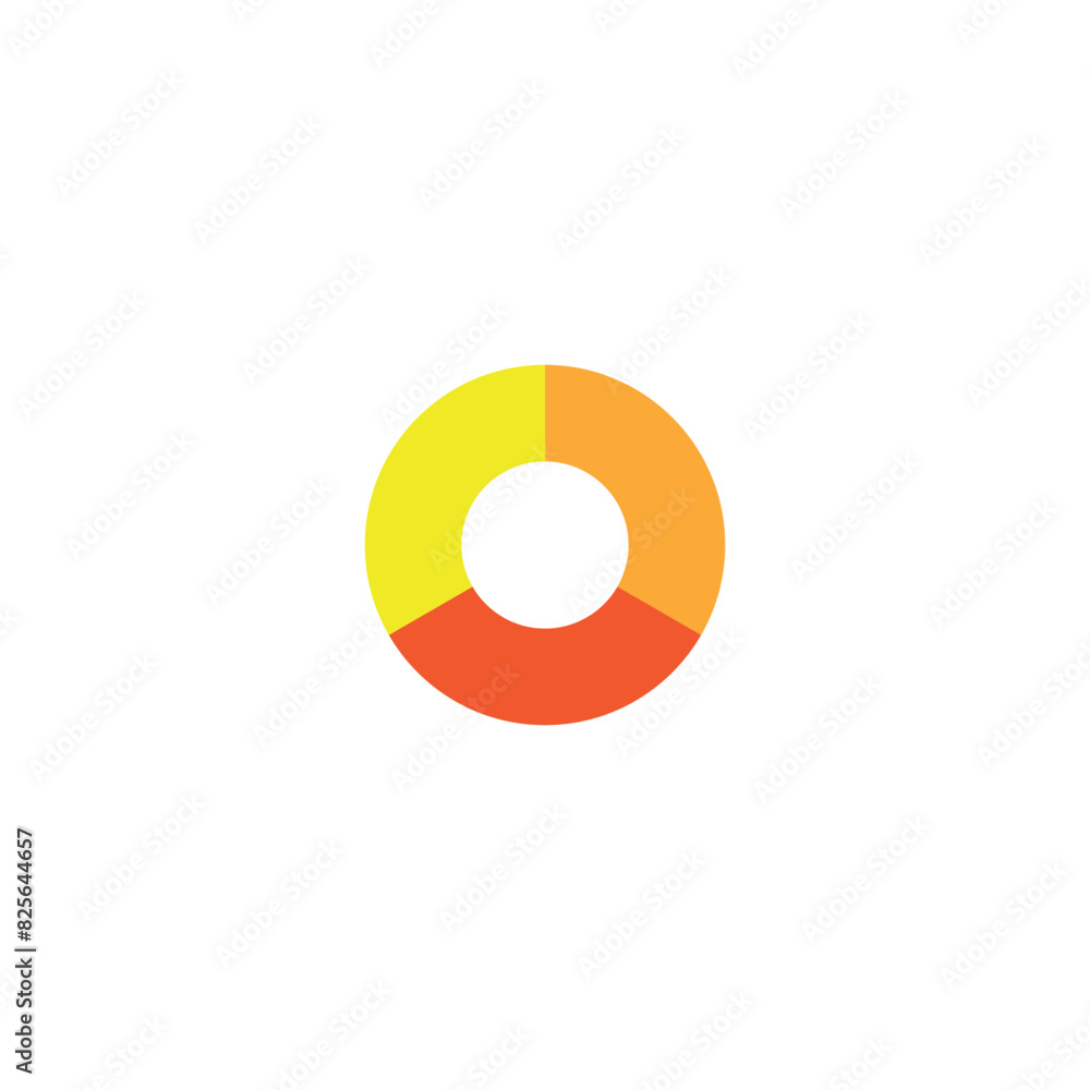 Flat pie chart icon symbol vector Illustration. Flat pie chart icon symbol vector Illustration.