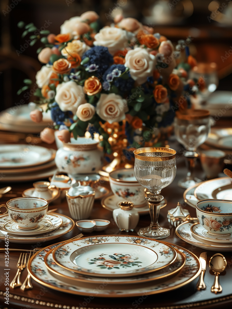 restaurant and cafe table setting, luxury tableware, cups, dishes, plates, knifes, forks. Big Size Wall Art Poster Print Design for Home Decor, High Resolution Wallpaper and Background restaurant and cafe table setting, luxury tableware, cups, dishes, plates, knifes, forks. Big Size Wall Art Poster Print Design for Home Decor, High Resolution Wallpaper and Background
