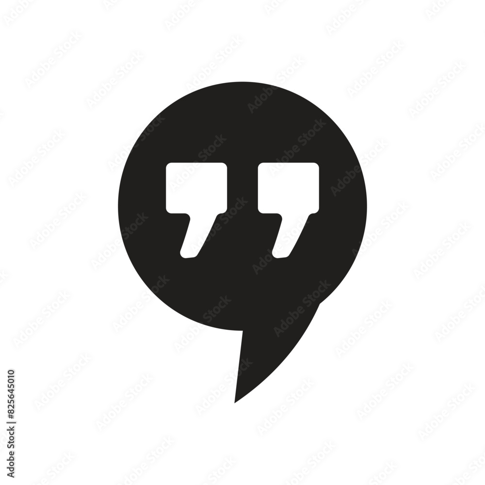 Quote icon, vector best flat icon. Quote icon, vector best flat icon.