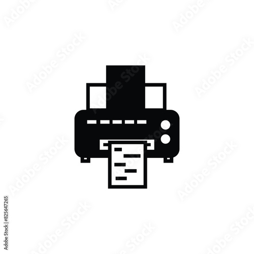 printer machine vector type icon