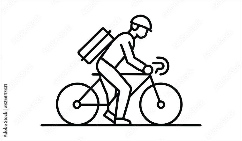 Bicycle Icon. Vector illustration. Editable Stroke. Bicycle Icon. Vector illustration. Editable Stroke.