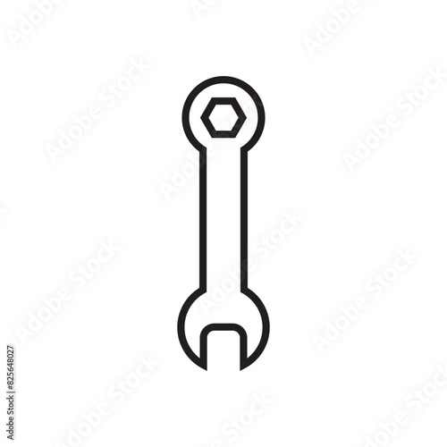 Flat screwdriver icon symbol vector Illustration. © Md Mojammel