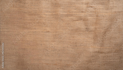 Closeup of brown jute fabric texture