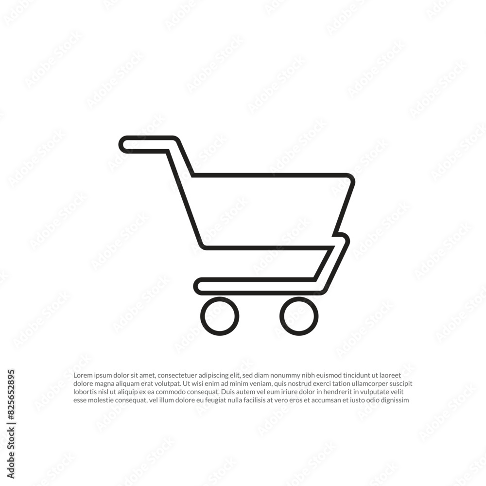 Shopping chart best flat icon. Shopping chart best flat icon.