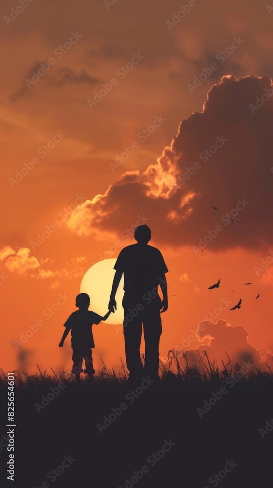 Fototapeta premium father's day background concept with copy space area for text