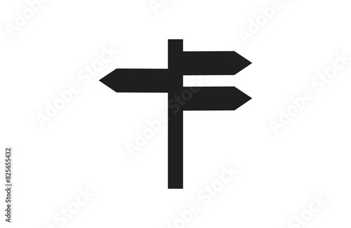 Wallpaper Mural signpost icon. outline vector sign, linear style pictogram isolated on white. Torontodigital.ca