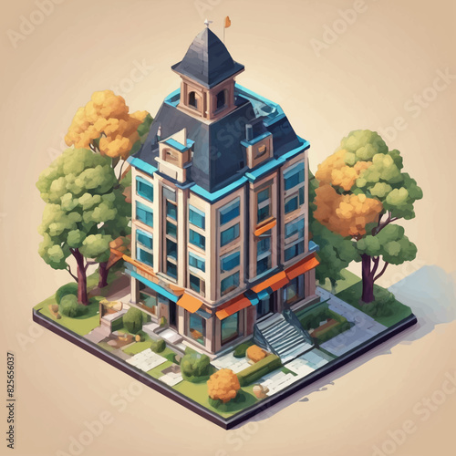 illustration design building