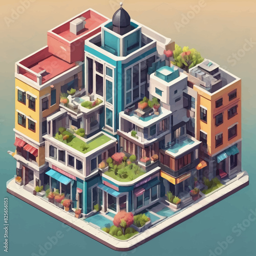 illustration design building