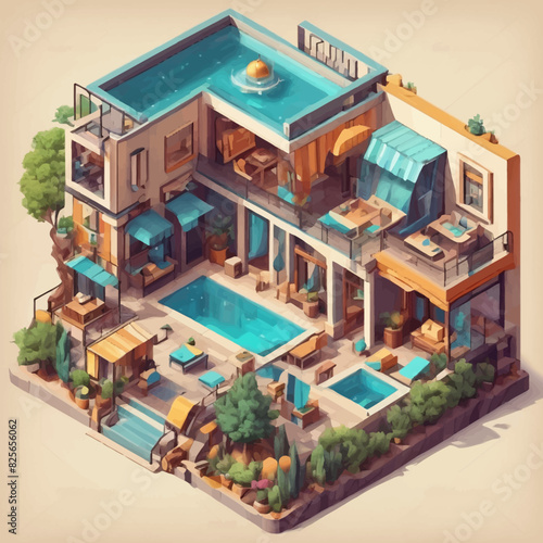 illustration design building