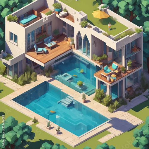 illustration design building