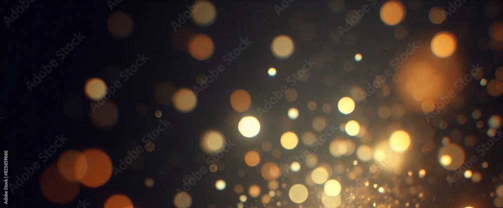 Poussière d'étoile scintillante d'or scintillant tombant fond bokeh abstrait brillant Poussière d'étoile scintillante d'or scintillant tombant fond bokeh abstrait brillant