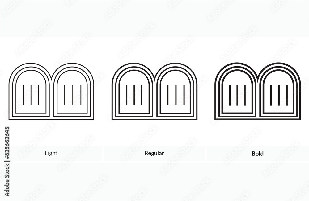 Tablets icon. Light, Regular And Bold style design isolated on white background Tablets icon. Light, Regular And Bold style design isolated on white background