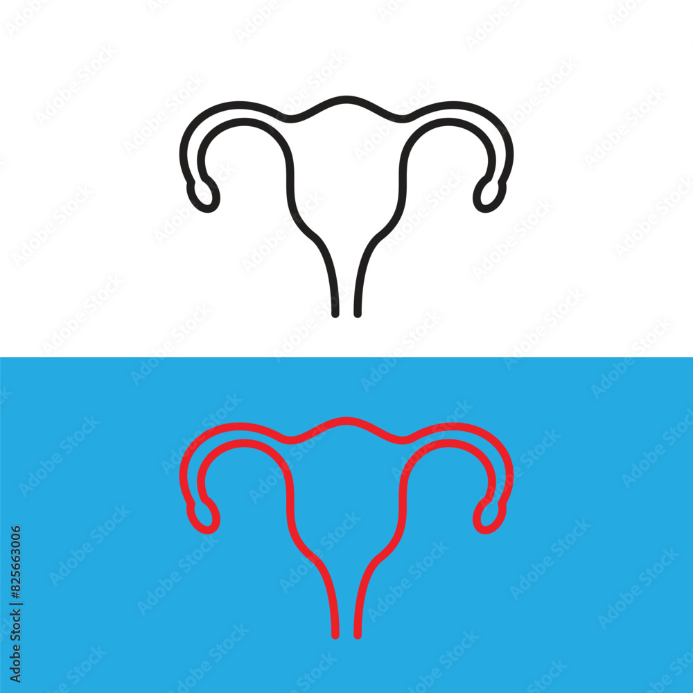 Ovary female icon vector logo design template Ovary female icon vector logo design template