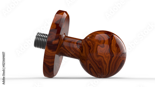 Photography Glossy Wooden Knob with screw fitting