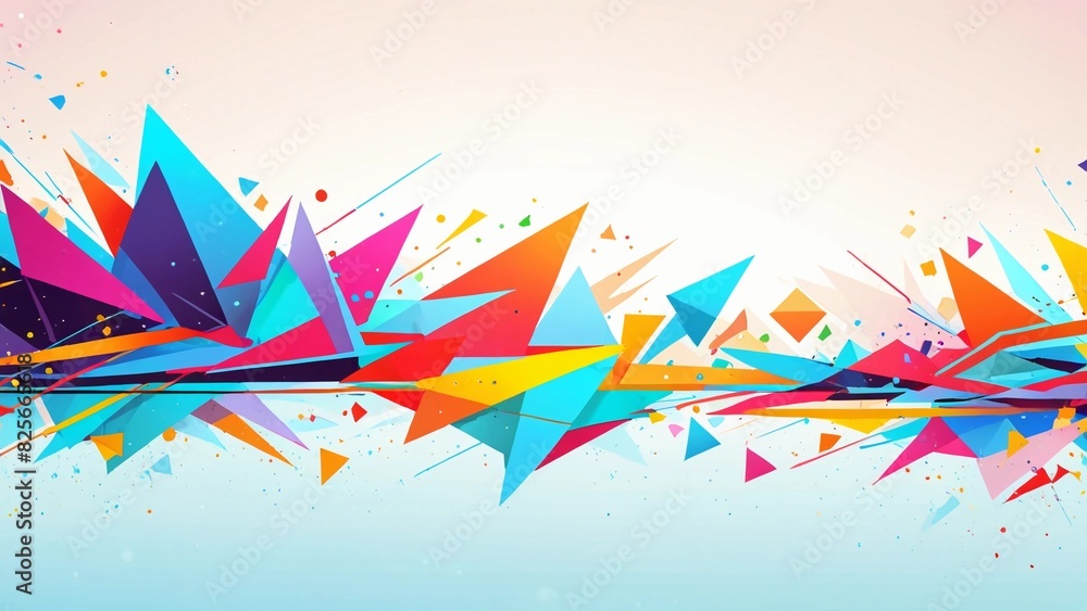 Fototapeta premium banner background geometry
