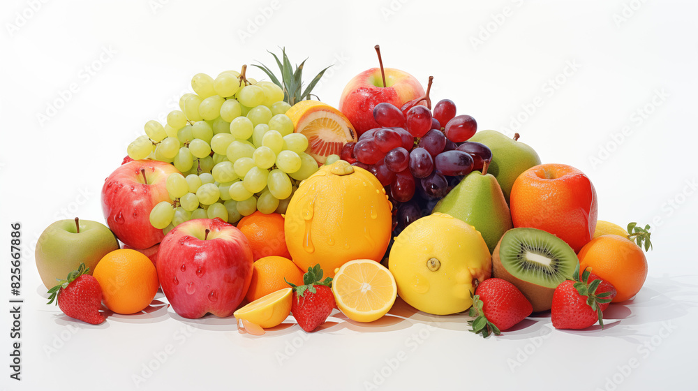Fresh and beautiful fruits.