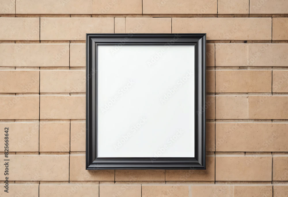 copy space frame background with brick wall