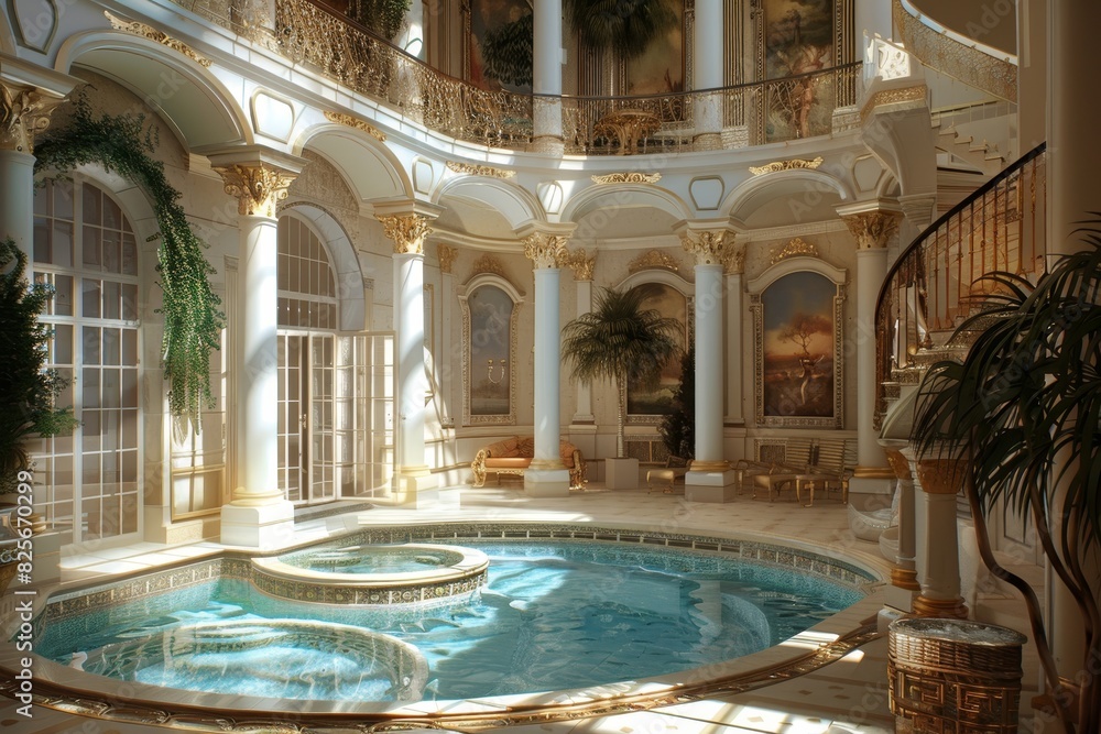 Fototapeta premium Classical Indoor Pool