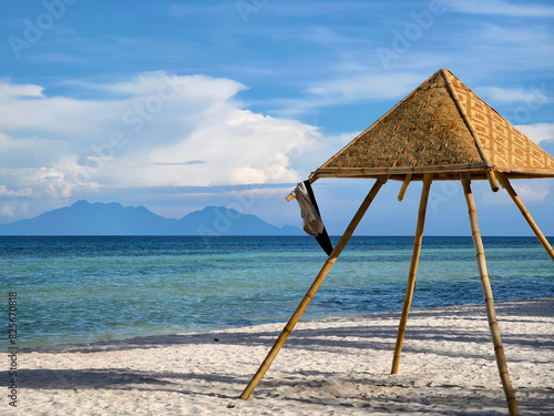 Quinale Beach, Anda, Bohol, with the island of Camiguin in the distance. photo